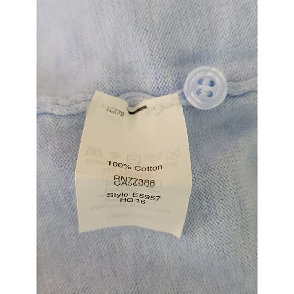 J CREW The Caryn Cardigan Sweater Womens Sz Small Blue E5957 - Picture 7 of 8